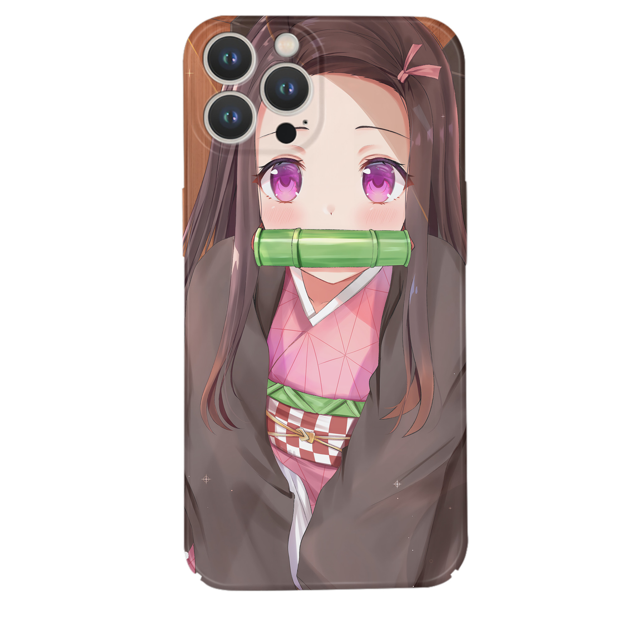 （画像用） 鬼滅の刃（きめつのやいば）竈門 禰󠄀豆子／かまど ねずこ Kamado Nezuko 【iPhone 14シリーズ対応】ハードケース
